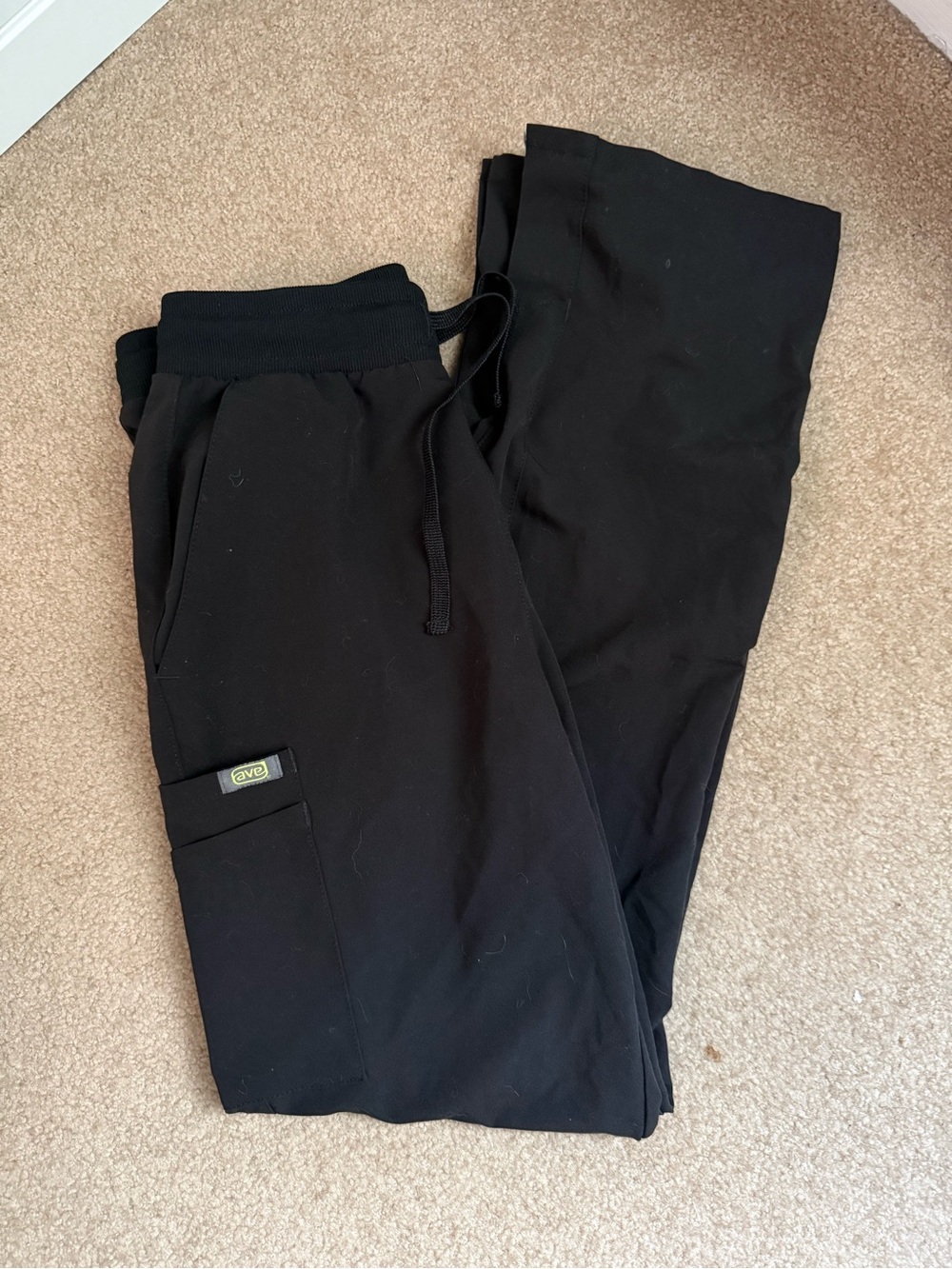 Women’s Ave Black Track Joggers Scrub Pants